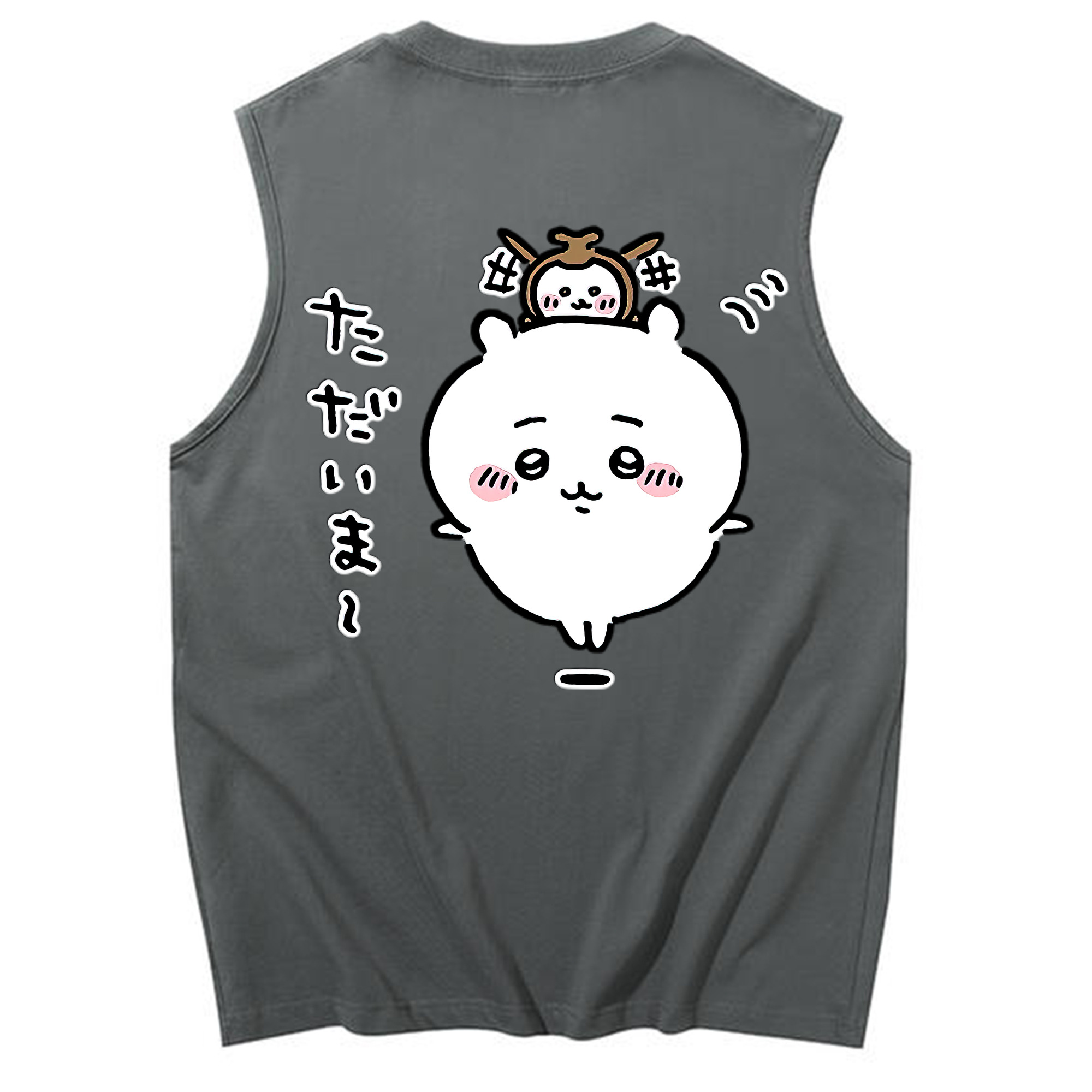 （画像用） ちいかわ ちいかわ Chii-kawa chiikawa コットン100％タンクトップ（背面プリント）